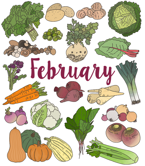 seasonal fruit veg february